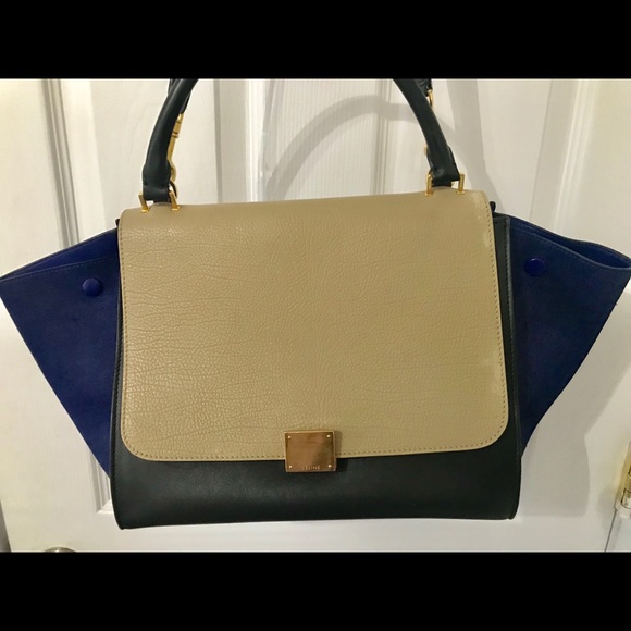Céline Tricolor Medium Trapeze Bag - Picture 3 of 8